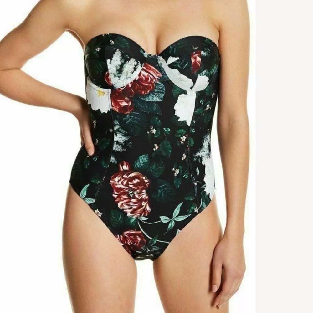 Rachel Rachel Roy One Piece Floral Swimsuit